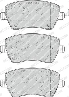 Ferodo FDB4966 - Komplet zavornih oblog, ploscne (kolutne) zavore parts5.com