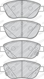 Ferodo FDB4458 - Set placute frana,frana disc www.parts5.com