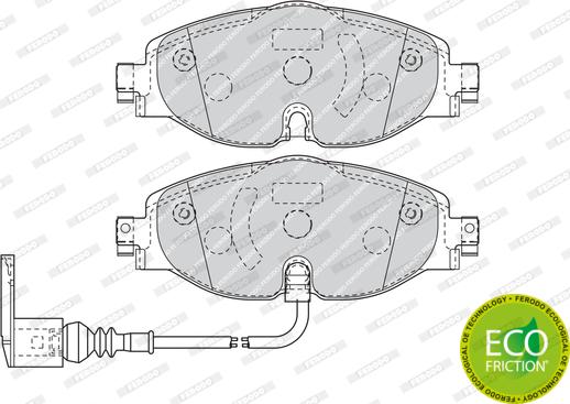 Ferodo FDB4433 - Komplet kočnih obloga, disk kočnica www.parts5.com