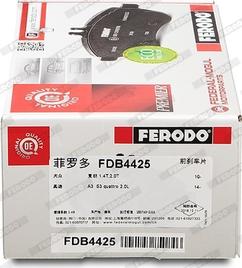 Ferodo FDB4425 - Fren balata seti, diskli fren www.parts5.com