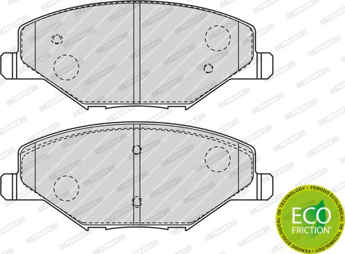 Ferodo FDB4590 - Brake Pad Set, disc brake www.parts5.com