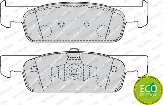 Ferodo FDB4615 - Piduriklotsi komplekt,ketaspidur www.parts5.com