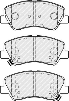 Ferodo FDB4623 - Brake Pad Set, disc brake www.parts5.com