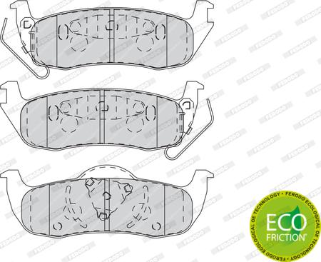 Ferodo FDB4075 - Brake Pad Set, disc brake www.parts5.com