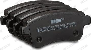 Ferodo FDB4182 - Brake Pad Set, disc brake www.parts5.com