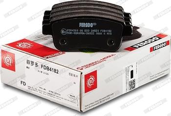 Ferodo FDB4182 - Brake Pad Set, disc brake www.parts5.com