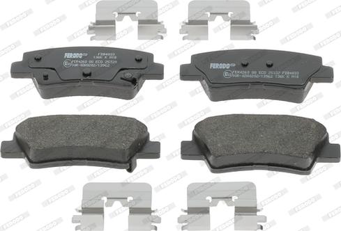 Ferodo FDB4833 - Brake Pad Set, disc brake parts5.com