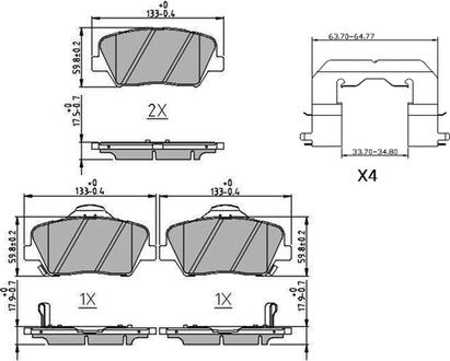 Ferodo FDB4396 - Brake Pad Set, disc brake www.parts5.com