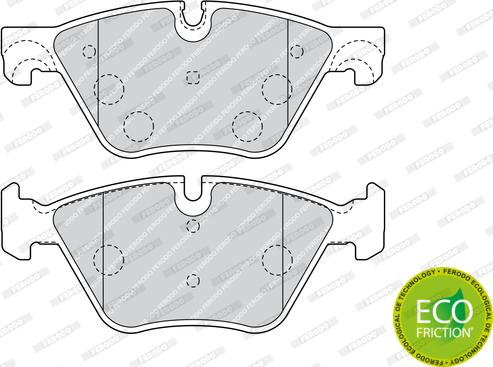 Ferodo FDB4380 - Set placute frana,frana disc www.parts5.com