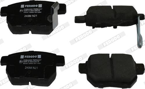 Ferodo FDB4335 - Тормозные колодки, дисковые, комплект www.parts5.com