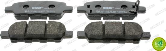 Ferodo FDB4324 - Тормозные колодки, дисковые, комплект www.parts5.com