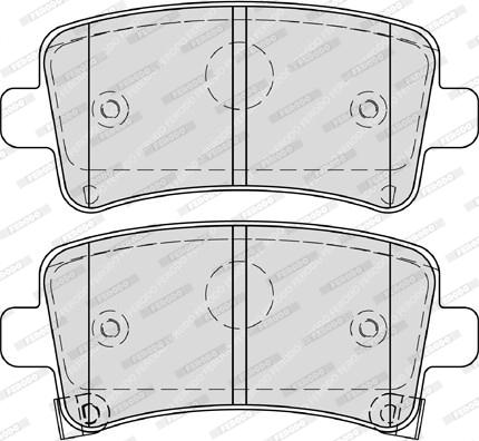 Ferodo FDB4252 - Brake Pad Set, disc brake www.parts5.com