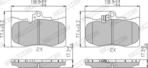 Ferodo FDB4216 - Set placute frana,frana disc www.parts5.com