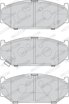 Ferodo FDB4705 - Set placute frana,frana disc www.parts5.com