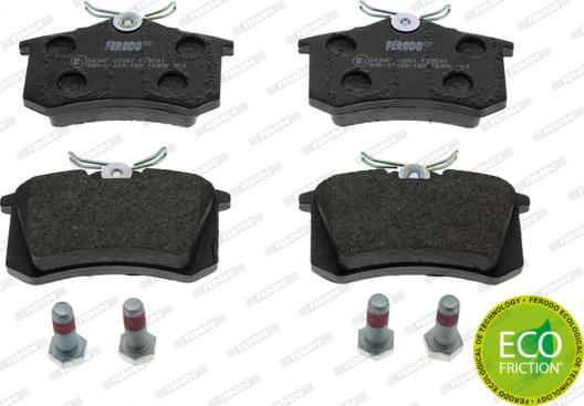 Ferodo FDB541 - Brake Pad Set, disc brake www.parts5.com