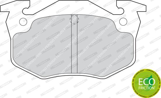 Ferodo FDB558 - Комплект спирачно феродо, дискови спирачки www.parts5.com