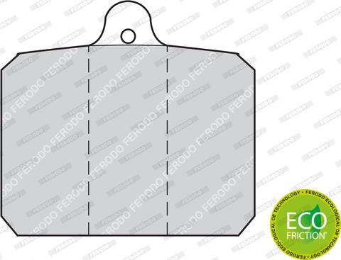 Ferodo FDB55 - Brake Pad Set, disc brake www.parts5.com