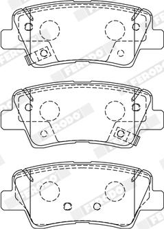 Ferodo FDB5041 - Brake Pad Set, disc brake parts5.com