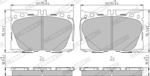 Ferodo FDB5149 - Set placute frana,frana disc www.parts5.com