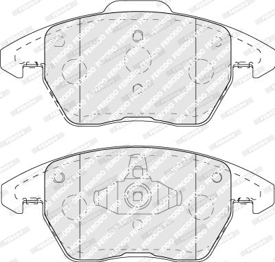 Ferodo FDB5110 - Piduriklotsi komplekt,ketaspidur www.parts5.com