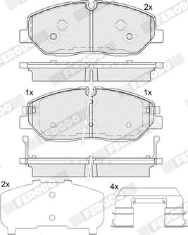 Ferodo FDB5397 - Brake Pad Set, disc brake www.parts5.com