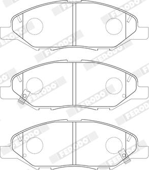 Ferodo FDB5303 - Brake Pad Set, disc brake www.parts5.com