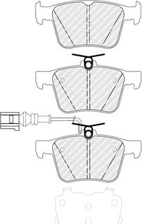 Ferodo FDB5384 - Sada brzdových platničiek kotúčovej brzdy www.parts5.com