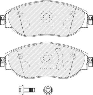 Ferodo FDB5380 - Kit de plaquettes de frein, frein à disque www.parts5.com