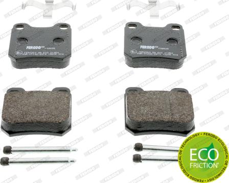 Ferodo FDB525 - Kit de plaquettes de frein, frein à disque www.parts5.com