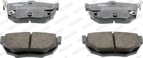 Ferodo FDB638 - Set placute frana,frana disc www.parts5.com