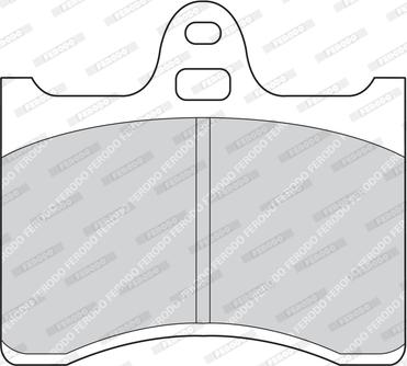 Ferodo FDB196 - Brake Pad Set, disc brake www.parts5.com