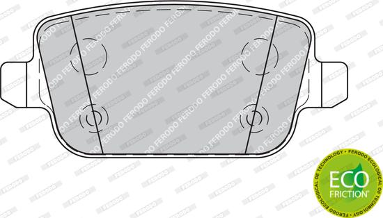 Ferodo FDB1917 - Fékbetétkészlet, tárcsafék www.parts5.com