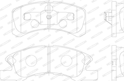 Ferodo FDB1988 - Brake Pad Set, disc brake www.parts5.com