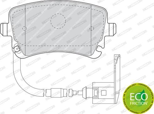 Ferodo FDB1408 - Set placute frana,frana disc www.parts5.com