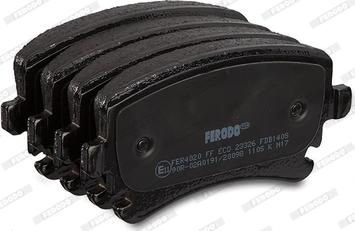 Ferodo FDB1408 - Set placute frana,frana disc www.parts5.com