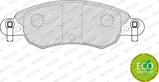 Ferodo FDB1410 - Brake Pad Set, disc brake www.parts5.com