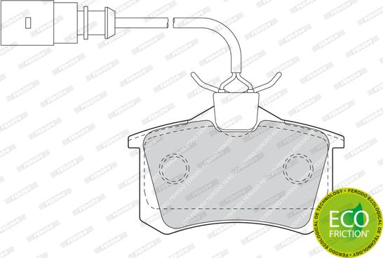 Ferodo FDB1481 - Brake Pad Set, disc brake www.parts5.com