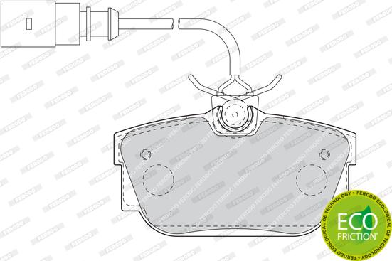 Ferodo FDB1482 - Komplet kočnih obloga, disk kočnica www.parts5.com