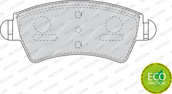 Ferodo FDB1599 - Brake Pad Set, disc brake www.parts5.com