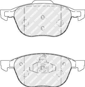 Ferodo FDB1594 - Set placute frana,frana disc www.parts5.com