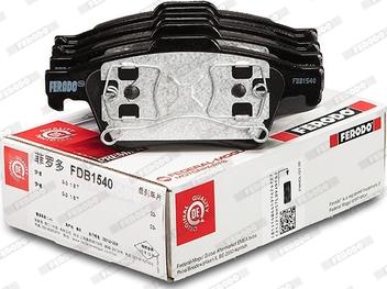 Ferodo FDB1540 - Piduriklotsi komplekt,ketaspidur www.parts5.com