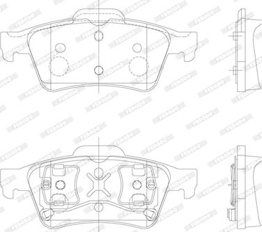 Ferodo FDB1540 - Piduriklotsi komplekt,ketaspidur www.parts5.com