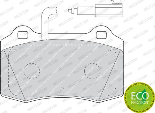 Ferodo FDB1508 - Brake Pad Set, disc brake parts5.com