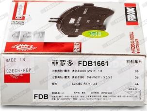 Ferodo FDB1661 - Brake Pad Set, disc brake www.parts5.com