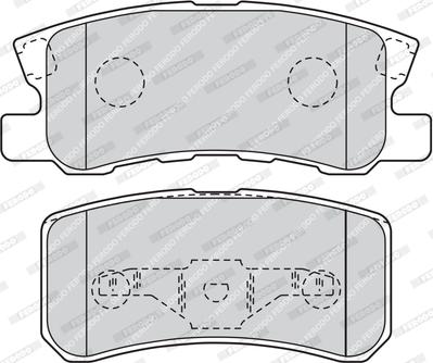 Ferodo FDB1604 - Комплект спирачно феродо, дискови спирачки www.parts5.com