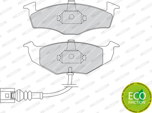 Ferodo FDB1634 - Set placute frana,frana disc www.parts5.com