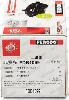 Ferodo FDB1099 - Set placute frana,frana disc www.parts5.com