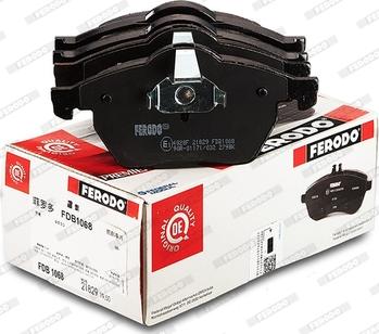 Ferodo FDB1068 - Brake Pad Set, disc brake www.parts5.com