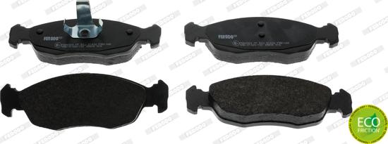 Ferodo FDB1168 - Σετ τακάκια, δισκόφρενα www.parts5.com