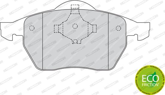 Ferodo FDB1167 - Σετ τακάκια, δισκόφρενα www.parts5.com